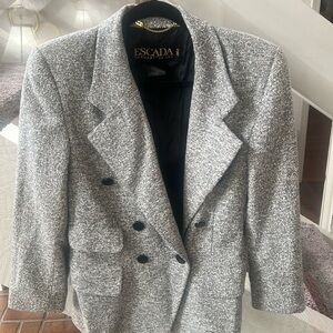Vintage Escada cashmere/wool luxe blazer 40